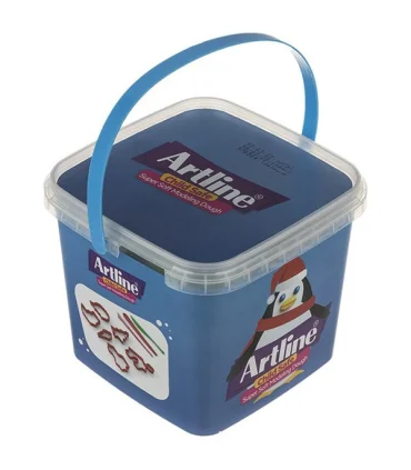 خمیر بازی 12 رنگ سطلی آرت لاین کد: 800PL12 | آرت لاین |6260101501798