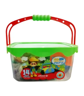 خمیر بازی 14 رنگ سطلی کیا کد: 1026 | آریا |6260297110262