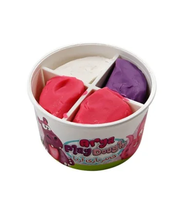 خمیر بازی 4 رنگ لیوانی آریا کد: 1030 | آریا |6260297110309