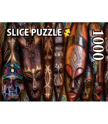 پازل 1000 تکه اسلایس طرح ماسک آفریقایی کد: 08921 | |8003453089211