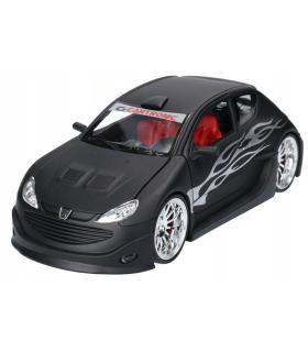 ماشین فلزی 1:24 پژو 206 تیونینگ رنگ کربن ویلی کد: 22486MA-W | ویلی |5591022300290