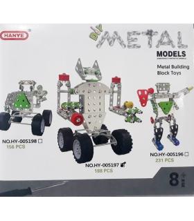 ساختنی های فلزی 188 قطعه مدل ربات چرخ دار HANYE کد: HY-005197 | متفرقه |5591022300025