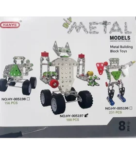 ساختنی های فلزی 188 قطعه مدل ربات چرخ دار HANYE کد: HY-005197 | متفرقه |5591022300025
