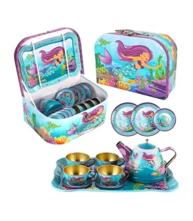 ست چایخوری فلزی چمدانی طرح پری دریایی کد: 966-B13 | متفرقه |5591022301972