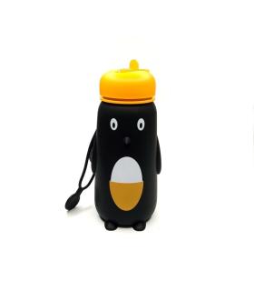 قمقمه سیلیکونی 550 میل اسکول فنس طرح پنگوئن کد: FA9334 | اسکول فنس |8370045393347