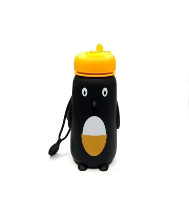 قمقمه سیلیکونی 550 میل اسکول فنس طرح پنگوئن کد: FA9334 | اسکول فنس |8370045393347