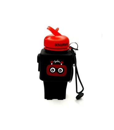 قمقمه سیلیکونی 550 میل اسکول فنس طرح ربات کد: FA9329 | اسکول فنس |8370045393293