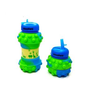 قمقمه سیلیکونی 550 میل پاپیتی سبز اسکول فنس کد: FA9328 | اسکول فنس |8370045393286