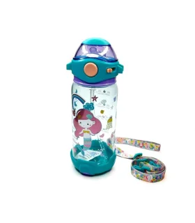 قمقمه 650 میل نی دار فانتزی اسکول فنس طرح پری دریایی کد: FA9349 | اسکول فنس |5591022301593