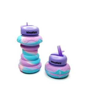 قمقمه سیلیکونی 600 میل دونات اسکول فنس کد: FA9326 | اسکول فنس |8370045393262