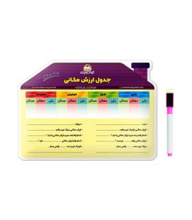 جدول ارزش مکانی وایت بردی | کودک و آینده |55001363