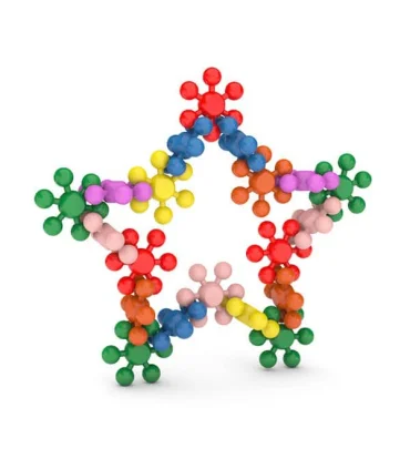 بازی فکری زنجیرک ستاره ای جعبه ای | لبخند |5591022301658