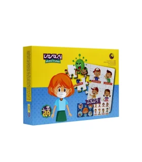 بازی فکری پازل 24 تکه فومی بهداشت | پیرامون |5591022302417