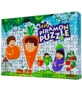 بازی فکری پازل 24 تکه فومی بچه های میوه ای | پیرامون |55000032