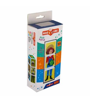 بازی فکری مکعب مگنتی 3 عددی طرح مشاغل | PLAYMAG |55000132