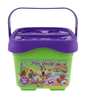 خمیر بازی 12 رنگ سطلی ارژنگ کد: 1302 | ارژنگ |6260297113027