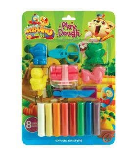 خمیر بازی 8 رنگ روکارتی با قالب و ابزار ارژنگ کد: 1304 | ارژنگ |6260297113041