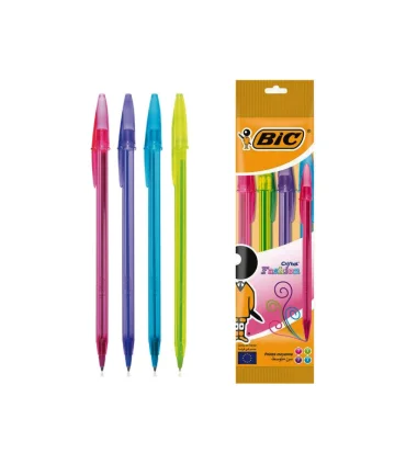 خودکار 1.2 کریستال فشن رنگی 4 عددی بیک | بیک |6260165799391