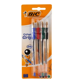 خودکار 1.0 کریستال گریپ 4 رنگ بیک | بیک |3086123004016