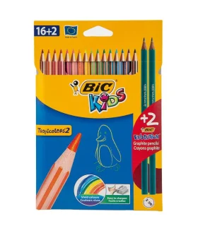 مداد رنگی 16 رنگ جعبه مقوایی KIDS بیک (TROPICOLORS 2) | بیک |3086123484931