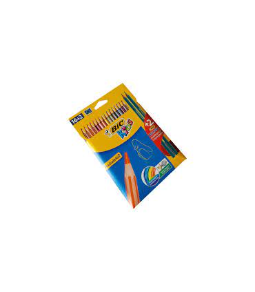 مداد رنگی 16 رنگ جعبه مقوایی KIDS بیک (TROPICOLORS 2) | بیک |3086123484931