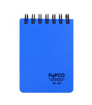 دفترچه یادداشت 100 برگ فنری طلقی پاپکو کد: NB-630 | پاپکو |6260051851240