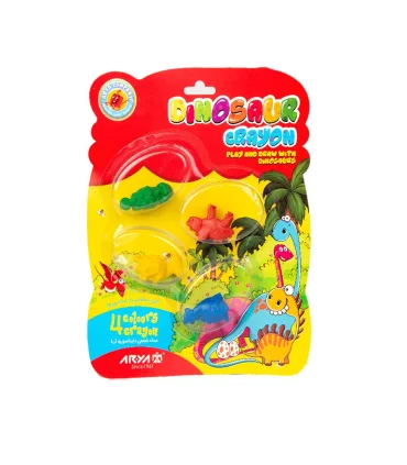 پاستل 4 رنگ دایناسوری آریا کد: 2052 | آریا |6260297120520