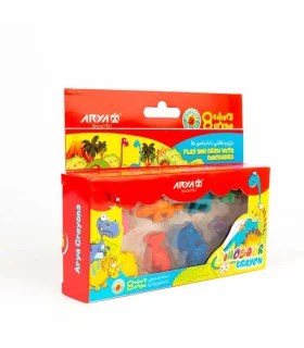 پاستل 8 رنگ دایناسوری آریا کد: 2057 | آریا |6260297120575