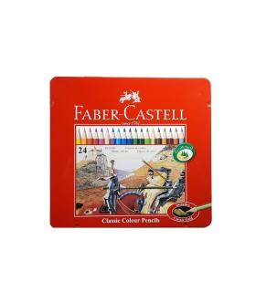 مداد رنگی 24 رنگ جعبه فلزی فابرکاستل کد: 115845 (غیر اصل) | فابرکاستل |55001159