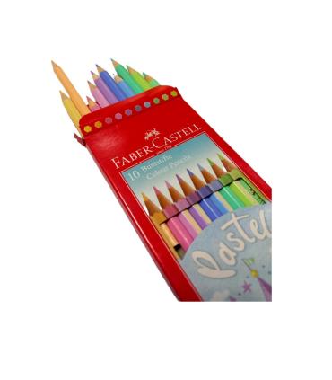 مداد رنگی 10 رنگ پاستلی جعبه مقوایی فابرکاستل کد: 111211 | فابرکاستل |4005401112112