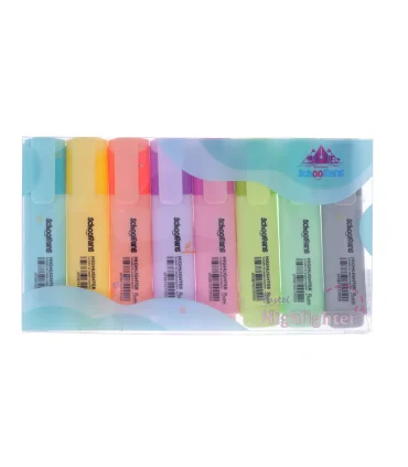 ماژیک هایلایتر 8 رنگ پاستلی اسکول فنس کد: FA92315 | اسکول فنس |6958743722021