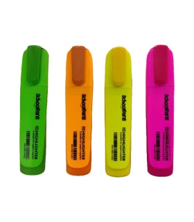 ماژیک هایلایتر 4 عددی اسکول فنس مدل نئون فلو کد: FA92311 | اسکول فنس |5591022300843