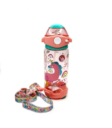 قمقمه 650 میل نی دار فانتزی اسکول فنس طرح یونی کورن بالدار کد: FA9349 | اسکول فنس |5591022301595