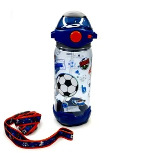 قمقمه 650 میل نی دار فانتزی اسکول فنس طرح توپ فوتبال کد: FA9349 | اسکول فنس |5591022301596