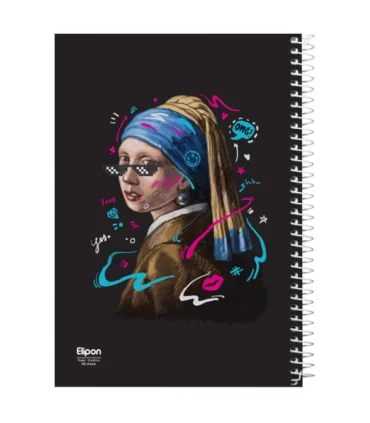 دفتر 100 برگ سیمی جلد سخت رحلی الیپون کد: 245 | الیپون |6261195900405