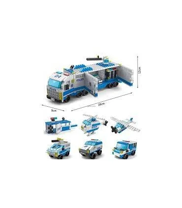 لگو 1000 قطعه 6 در 1 تریلی پلیس کد: 8978-4 | LELEBROTHERS |55001008