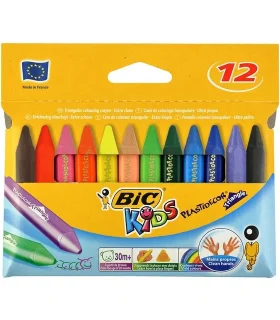 پاستل 12 رنگ KIDS بیک (PLASTIDECOR TRIANGLE) | بیک |3086124000789