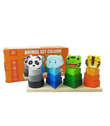 پایه اشکال 4 ستون حیوانات چوبی کد: 360-2 | |55001797