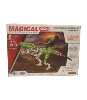 ساختنی های فلزی 156 قطعه مدل دایناسور HANYE کد: 1878 |  |5591022300028