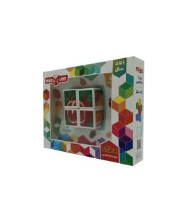 بازی فکری مکعب مگنتی 4 عددی طرح میوه | PLAYMAG |55000127