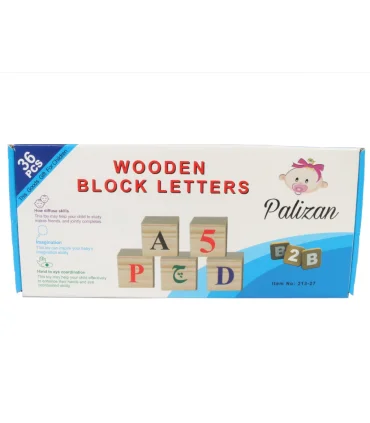 بازی آموزشی حروف و اعداد مکعبی چوبی پالیزان کد: 213-27 | پالیزان |5591022302330