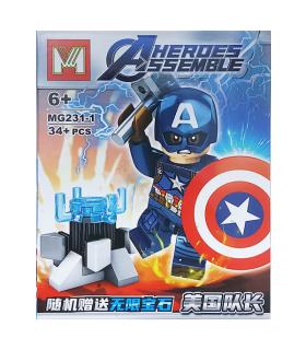 لگو 34 قطعه طرح کاپیتان آمریکا M کد: MG231-1 | M |55001514