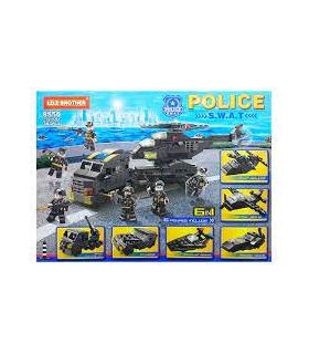 لگو 343 قطعه 6 در 1 پلیس اسوات کد: 8550 | LELEBROTHERS |55001009