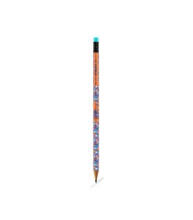 مداد مشکی شش گوش پاکن دار طرح دار استورم کد: HL-810 | استورم |6940087012005
