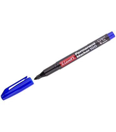 ماژیک غیر وایت برد باریک نوک گرد آبی لاکچر کد: 3412 | لاکچر |8901069186020