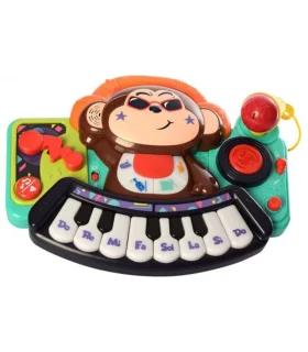 ارگ موزیکال میکروفون دار بزرگ طرح میمون هالی تویز کد: 3137 | هالی تویز |5591022302589