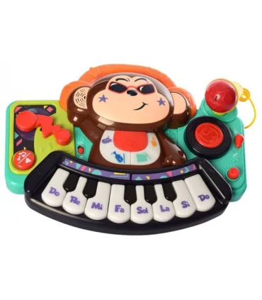 ارگ موزیکال میکروفون دار بزرگ طرح میمون هالی تویز کد: 3137 | هالی تویز |5591022302589