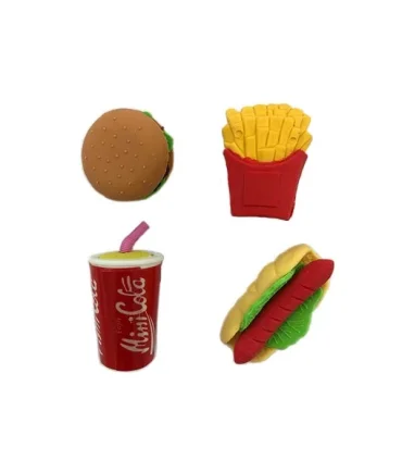 پاکن فانتزی 4 عددی طرح فست فود کد: QH-8422 | |6971123984222