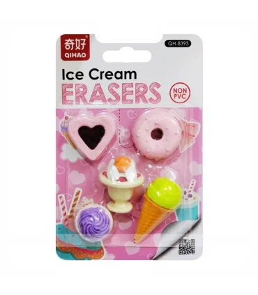 پاکن فانتزی 5 عددی طرح کیک و بستنی کد: QH-8344 | |6971123983447