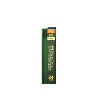 مغز اتود 0.5 HB سوپر پلیمر فابرکاستل کد: 124500 | فابرکاستل |6933256633521